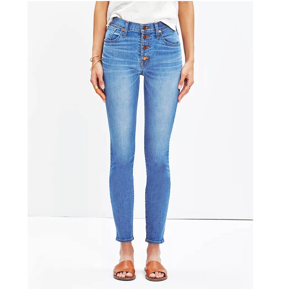 Madewell 9" Button Through Edition Crop Jeans